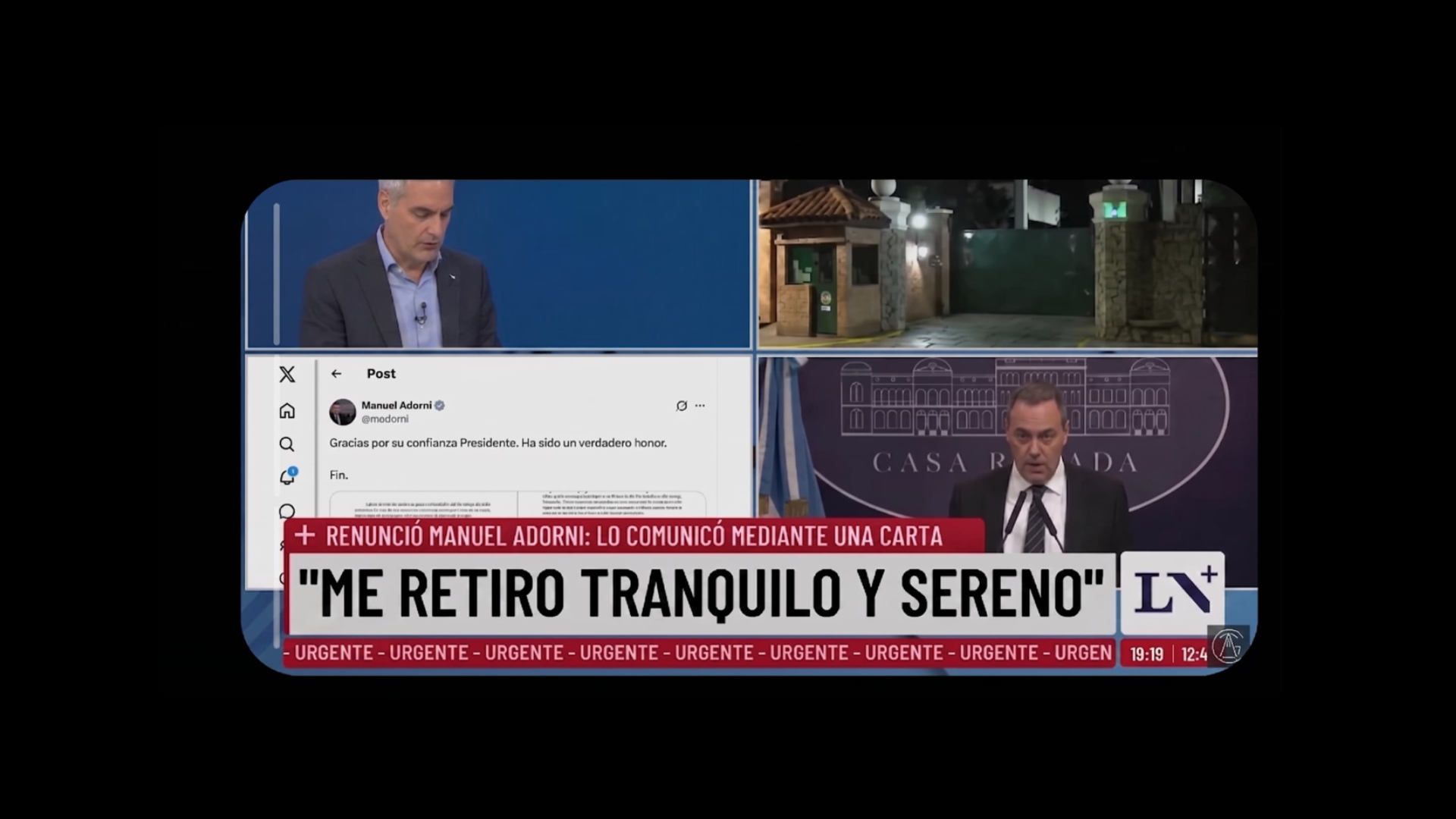 Reuncia Manuel Adorni